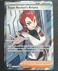 Pokemon TCG Team Rocket's Ariana 224/182 Sv10: Destined Rivals Holo NM M DRI - Image 1