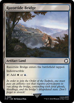 Razortide Bridge (281) FOIL Fallout PLD Artifact Common MAGIC MTG CARD ABUGames - Image 1