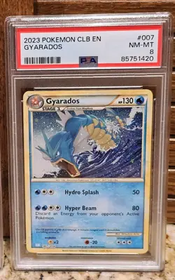 Pokemon TCG Classic Blastoise Gyarados 007/034 Regular PSA 8 EN - Image 1
