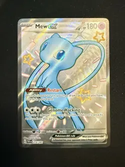 Pokemon TCG Mew EX 216/091 Paldean Fates Holo Shiny Full Art NM Condition - Image 1