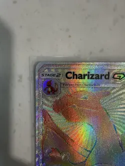 Charizard GX 150/147 LP Rainbow Secret Rare S&M Burning Shadows Pokemon TCG - Image 2
