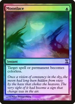 Moonlace FOIL Time Spiral NM Blue Rare MAGIC THE GATHERING MTG CARD ABUGames - Image 1