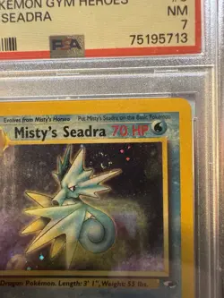 2000 Pokemon Gym Heroes Holo Misty's Seadra #9 🌀🌀 DOUBLE SWIRL!! - Image 3