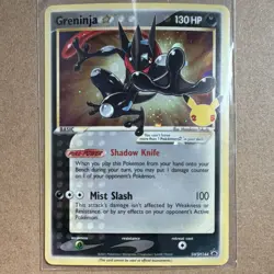 Pokemon Greninja Star SWSH144 Promo Holo 25th Anniversary 130 HP Water - Image 1