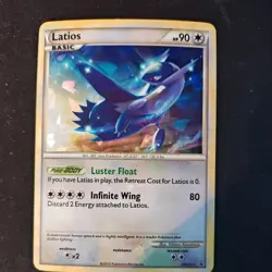 Holo Bleed Latios HGSS11/25 Pokemon TCG HGSS Black Star Promo Cracked Ice NM/LP - Image 1