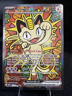 Meowth ex 121/088 ENGLISH Special Illustration Rare - Perfect Order SIR Pokemon - Image 1