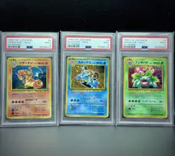 1998/99 Pokemon Japanese CD Promo Trio PSA 9 MINT Charizard Blastoise Venusaur - Image 3