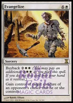 Evangelize 1x FOIL TSP MTG Time Spiral Rare MINT white - Image 1