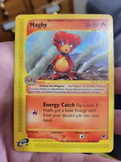 Magby 52/165 Regular Rare Non Holo - Expedition Base Set - Pokemon TCG - MP - Image 1