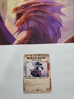 MTG - Malcolm, the Eyes (Showcase) OTJ Regular Rare #0295 - Image 2