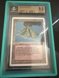 BGS 9.5 MTG Magic The Gathering Revised 1994 Volcanic Island Dual Lands - Image 1