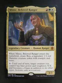 Minsc, Beloved Ranger NM Adventures in the Forgotten Realms MTG FREE SHIPPING - Image 1