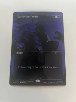 MTG FOIL Go for the Throat Standard Showdown Borderless - Promo: General #003 - Image 1
