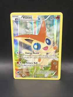 Pokemon TCG Victini XY117 Full Art Holo Black Star Promo Card - Image 1