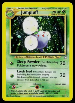 Pokemon Card - Jumpluff Neo Genesis 7/111 Holo Rare - Image 1