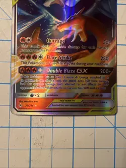 Reshiram & Charizard GX Custom Fun Fan Art Card Pokemon Card 20/204 - Image 3