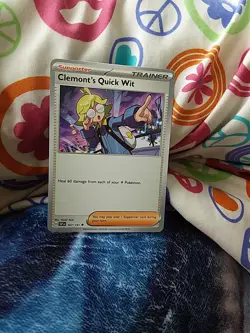 Pokemon Card Clemonts Quick Wit From The Surging Sparks Set Card Number 167191 - Image 2