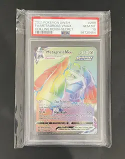 Metagross VMAX 208/198 Chilling Reign Graded PSA 10 GEM MT Pokemon Card - Image 1