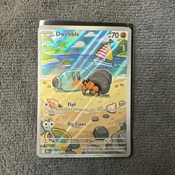 Pokemon Dwebble BLK 129/086 Holo Bug Basic 70 HP Nintendo Pokemon TCG Card - Image 1