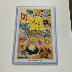 Vintage 1999 Pokemon Pikachu Charizard Gengar Mewtwo Promo Poster Card 4x6 Rare - Image 1