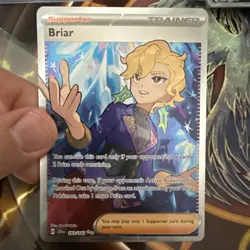 Pokemon TCG Briar Full Art Trainer Ultra Rare Card Sv07 Stellar Crown 163/142 - Image 1