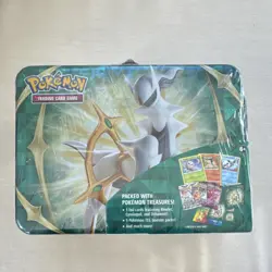 Pokemon Trading Card Game Tin Arceus Rowlet Cyndaquil Oshawott 2022 Metal - Image 1
