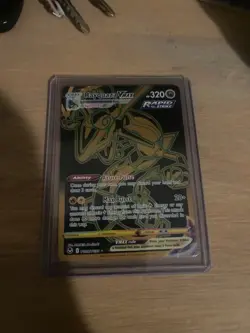 pokemon cards Rayquaza gold good green mint condition perfect condition - Image 1