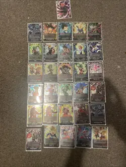 Dragon Ball Super Fusion World FB09 FB08 Etc SR Lot Of 30 NM + 75 Masters Cards - Image 1