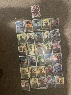 Dragon Ball Super Fusion World FB09 FB08 Etc SR Lot Of 30 NM + 75 Masters Cards - Image 2