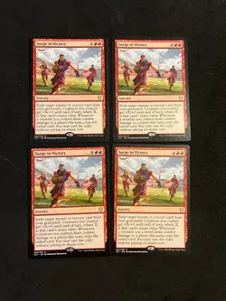 x4 Surge to Victory 4x [Commander 2021] Magic MTG Cards LP - Image 1