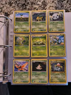 pokemon card binder collection ~500 cards lots of early cards. - Image 1