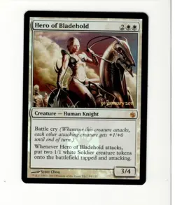Hero of Bladehold. Promo Mirrodin Besieged. Foil. NM. MTG. Magic the Gathering - Image 1