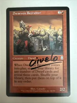 1x Signed Dwarven Recruiter Odyssey-Lightly Played FREE SHIPPING - Image 1