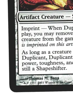 Magic The Gathering MTG - Mirrodin MRD 2003 #165 Duplicant NM FOIL - Image 4