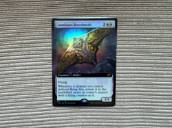 1x NM Foil Extended Art Luminous Broodmoth Ikoria MTG Magic the Gathering - Image 1