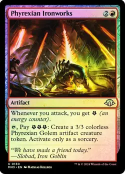 Phyrexian Ironworks MTG NM Modern Horizons 3 FOIL - Image 1