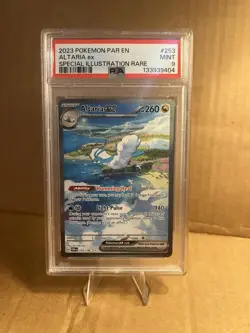 Pokemon TCG Altaria EX Paradox Rift Holo Special Illustration Rare 253/182 PSA 9 - Image 1