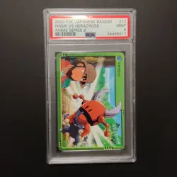 Pokemon Carddass Bandai Anime Collection Pinsir VS Heracross #17 PSA 9 Series 2 - Image 1