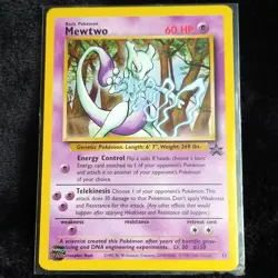 Pokemon TCG Mewtwo Wotc Promo 12/53 Basic Promo Regular 60 HP English - Image 1
