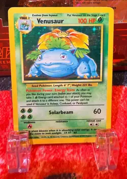Pokemon TCG Venusaur 015/102 Base Set Holo Unlimited MP condition - Image 1
