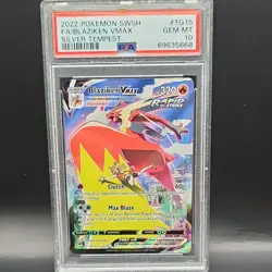 Pokemon Blaziken VMAX Silver Tempest TG15/TG30 Full Art Ultra Rare Holo PSA 10 - Image 1