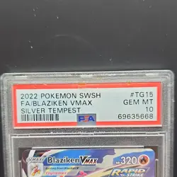 Pokemon Blaziken VMAX Silver Tempest TG15/TG30 Full Art Ultra Rare Holo PSA 10 - Image 2