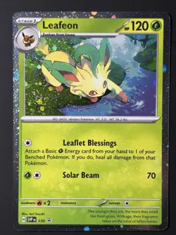 SWIRL Leafeon - Cosmos Holo 🌀 NM - SV: Scarlet & Violet Promo Pokemon #170 - Image 3
