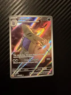 Pokemon Tyranitar 222/193 Sv02: Paldea Evolved Illustration Rare Holo - Image 1