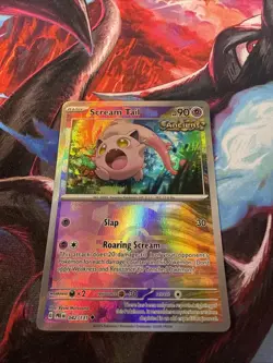 Scream Tail 042/131 Pokeball Textured Holo - Pokemon Prismatic Evolutions - Image 1