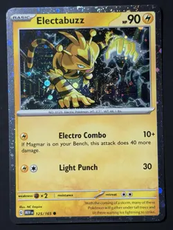 Electabuzz 125/165 Cosmos Holo - SWIRL - Pokemon 151 NM Pokemon TCG - Image 5