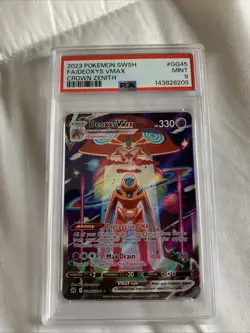 Pokemon TCG Deoxys VMAX GG45/GG70 Crown Zenith Galarian Gallery PSA 9 - Image 1