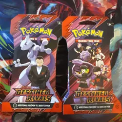 LOT of 10 HEAVY🔥32.8+ Pokemon Destined Rivals Sleeved Booster Pack Fac. Sealed - Image 1