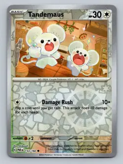 Pokemon Tandemaus SV04: Paradox Rift 153/182 Near Mint NM Reverse Holo - Image 1