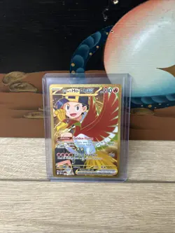 Pokemon Destined Rivals Ethan’s Ho-Oh EX Full Art Hyper Rare Holo #239/182 - Image 1